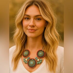 Bohemian Ethnic Style Statement Necklace